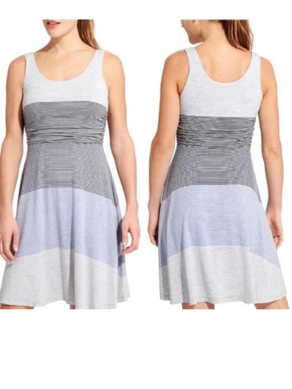 Athleta Santa Maria stripe athleisure dress ‎size S